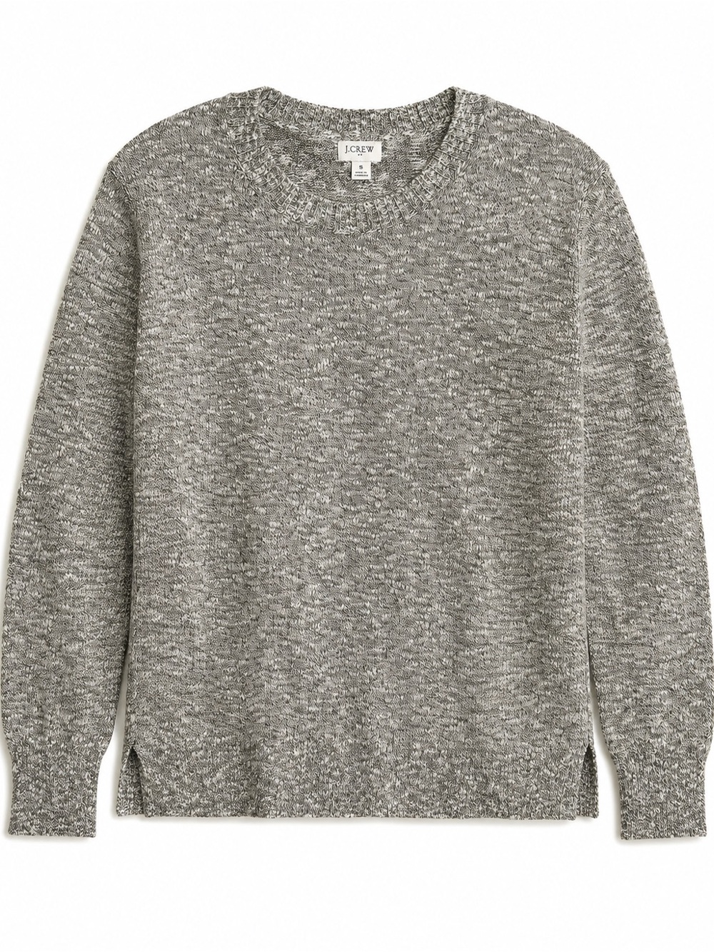 J.Crew Factory Crewneck Beach Sweater Marled Cotton Blend Small